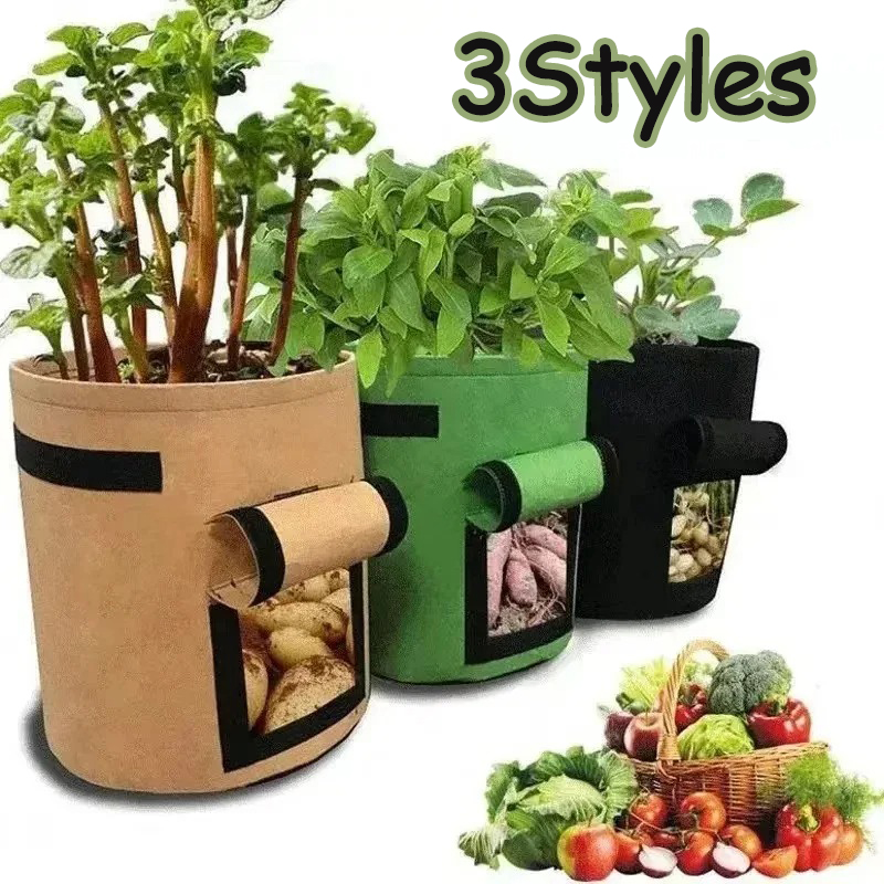 Agriculture Vertical Farming - 3Styles Felt plant grow bags nonwoven