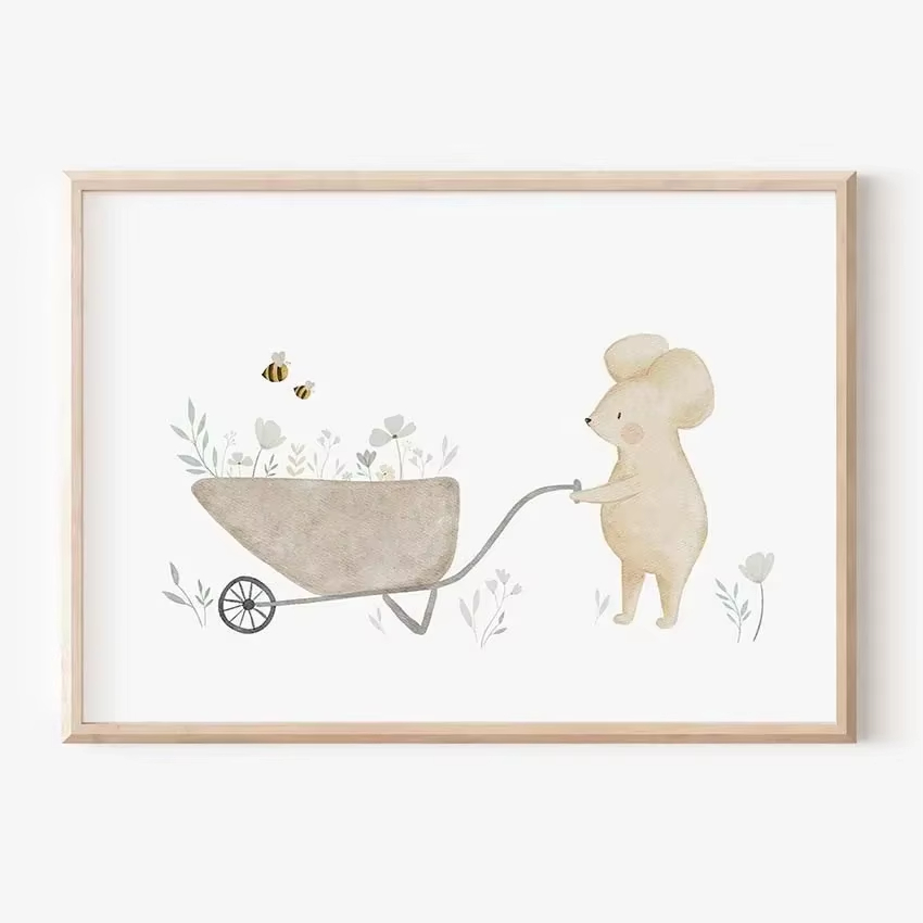 Boho Cartoon Farm Animals Wall - Agriculture Vertical Farming recension och pris