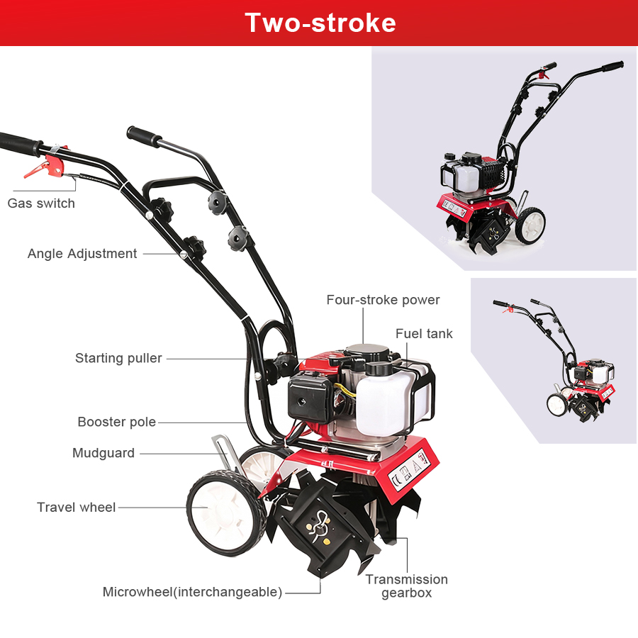 Tungfull Petrol Micro Cultivat - Farming Equipment For Agriculture recension och pris