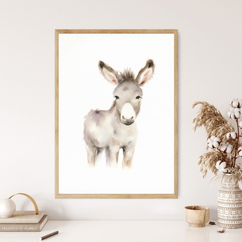 Watercolor Farm Animals Baby H - Agriculture Vertical Farming recension och pris