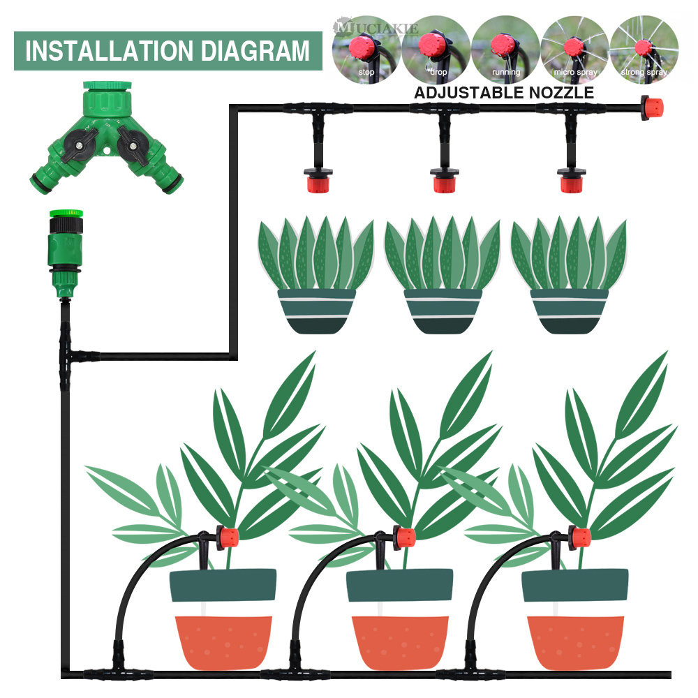 50-5M 1/4'' Hose Adjustable Dr - Irrigation Drip Tape recension och pris