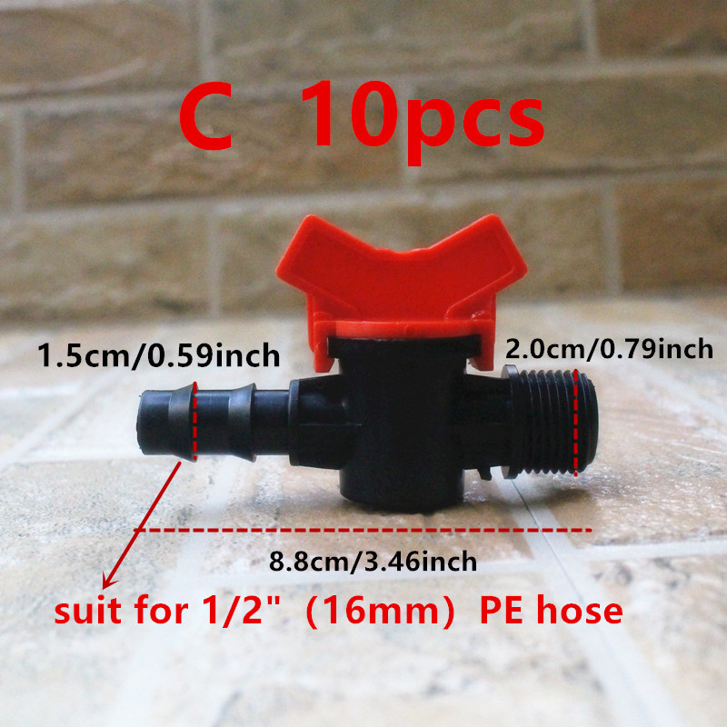 10pcs 16/20mm Hose Barbed Mini - Irrigation Drip Tape recension och pris