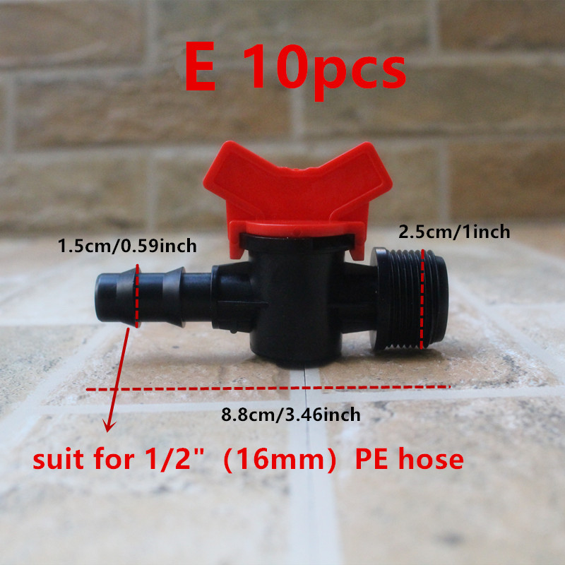 10pcs 16/20mm Hose Barbed Mini - Irrigation Drip Tape recension och pris