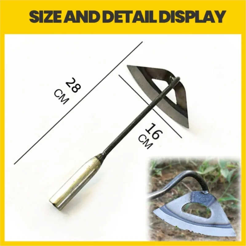 All-Steel Hardened Hollow Hoe  - Agriculture Farming Vegetables recension och pris