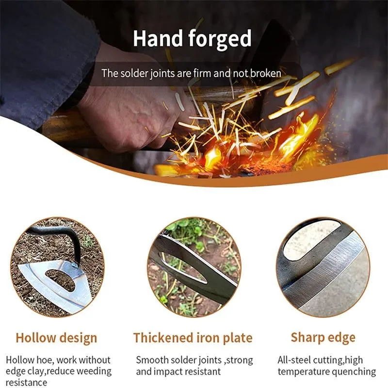 All-Steel Hardened Hollow Hoe  - Agriculture Farming Vegetables recension och pris