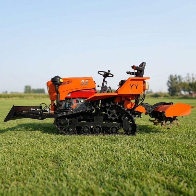 Crawler 4WD Rotary Tiller 35HP - Farming Equipment For Agriculture recension och pris